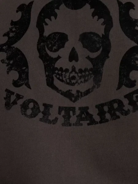 Суичър с качулка Zadig&voltaire с принт кафяво