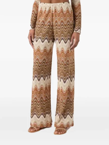 Pantaloni Mc2 Saint Barth tricotate maro