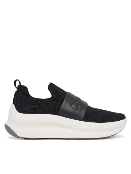 Calvin Klein Sportcipők Chunky Run Slipon Knit Logo Tape fekete