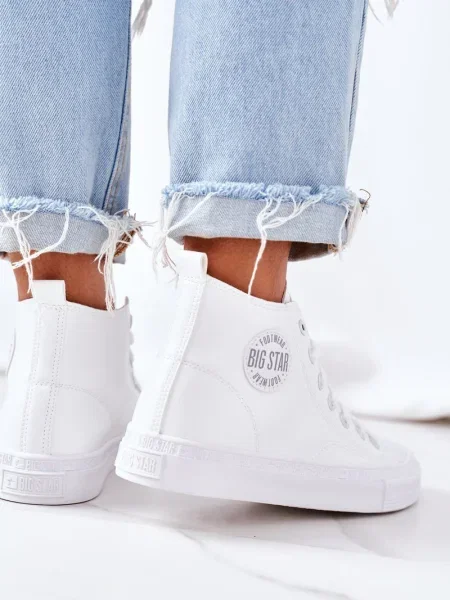 Teniși Big Star Shoes din piele alb
