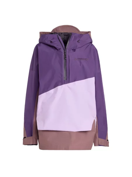 ADIDAS TERREX Outdoor jakna Xploric smeđa / lila ljubičasta