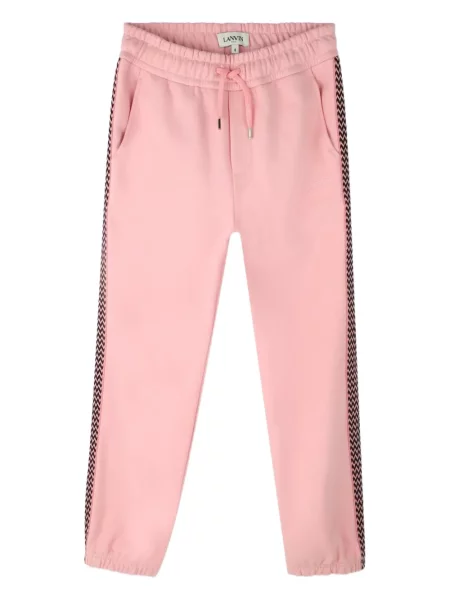 Spodnie dziecięce Lanvin Enfant różowe