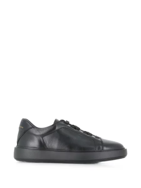 Sneakerși Officine Creative cu șireturi din piele negru