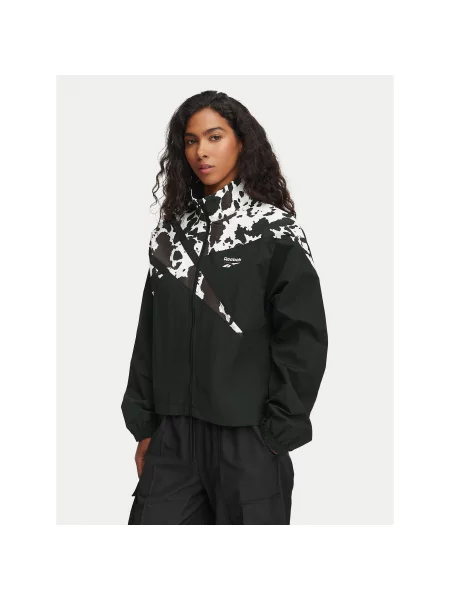Reebok Demisezoninė striukė Kinga Regular Fit juoda