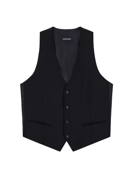 Kamizelka garniturowa Emporio Armani niebieska