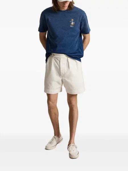 Șosete Polo Ralph Lauren cu model herringbone cu broderie plasă albastru