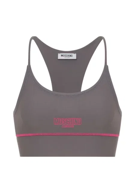 Sutien Moschino cu imagine gri