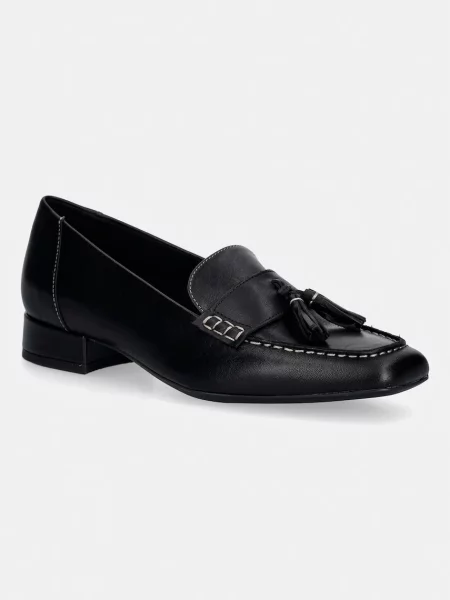 Pantofi cu toc Vagabond Shoemakers din piele cu toc plat negru