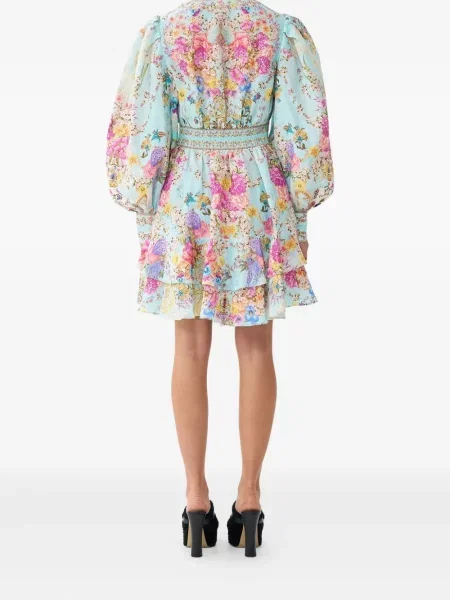 Rochie mini Camilla de costum albastru