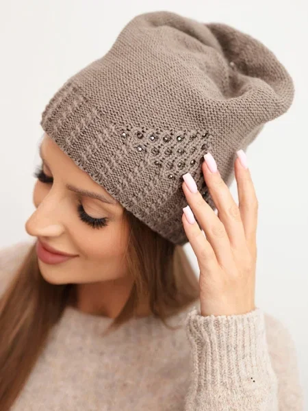 Căciulă Kesi tricotate maro