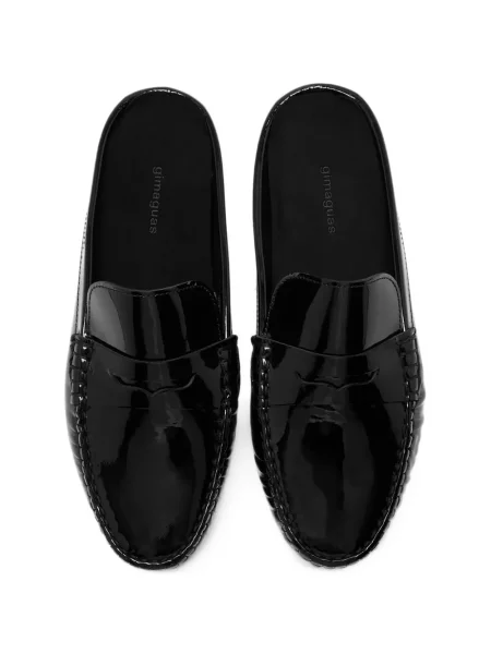 Δερμάτινη κιλότα Gimaguas από λουστρίνι slip-on μαύρο
