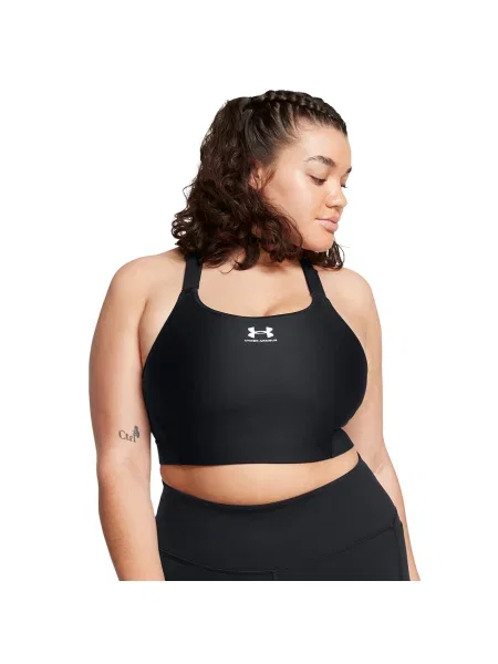 Biustonosz Under Armour HeatGear High Black/ White XS biały