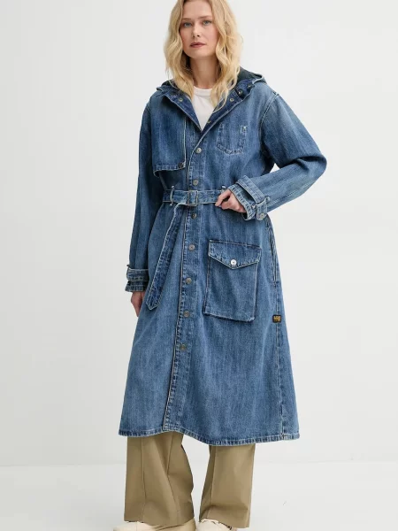 Płaszcz przejściowy niebieski