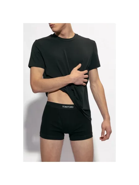 Koszulka Tom Ford z logo czarna