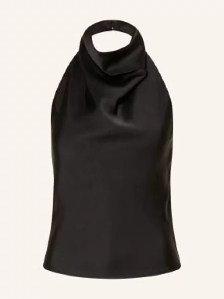 Satynowy top Neo Noir czarny