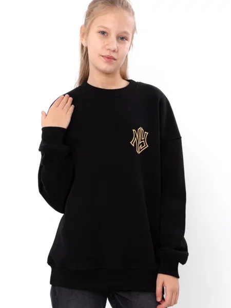 Дитячий Світшот Носи своє бавовна/поліестер чорний