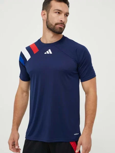 Adidas Performance t-shirt treningowy Fortore 23 wzorzysty granatowy