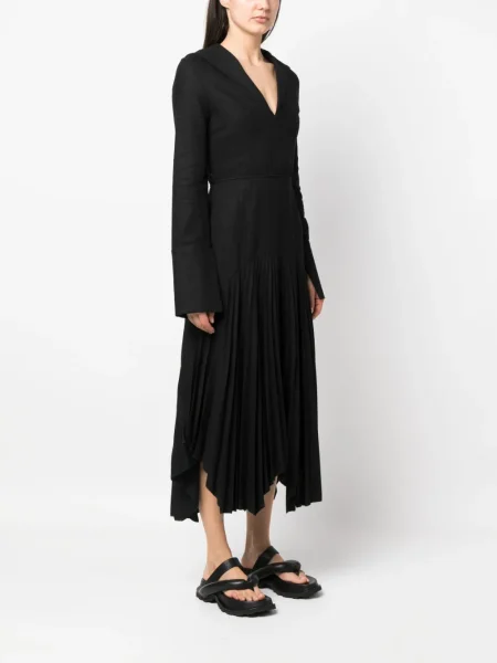 Rochie maxi Ioana Ciolacu plisată de costum negru