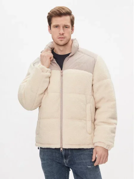 Jack&Jones Pūkinė striukė smėlio