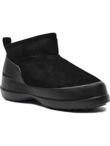Moon Boot Bocanci Luna | piele întoarsă negru