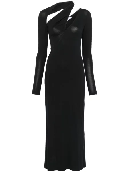 Sukienka midi Ioana Ciolacu do kolan garniturowa czarna