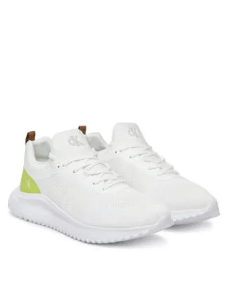 Calvin Klein Jeans Sneakersy Eva Runner Tech Knit bílá