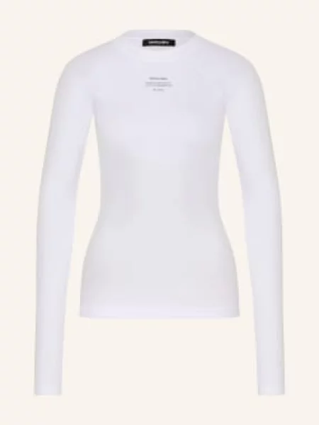 Black Palms Koszulka Z Długim Rękawem weiss biała