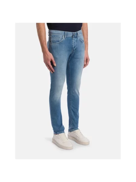 Skinny jeansy skinny Dondup niebieskie