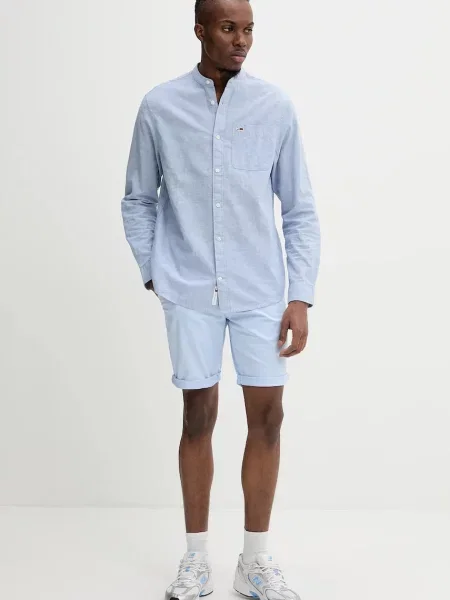 Šortky Tommy Jeans modrá