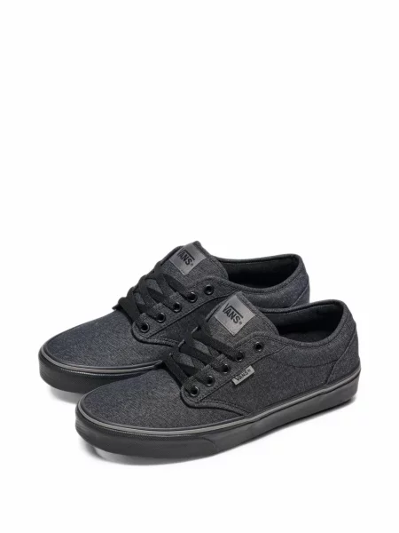 Sneakerși Vans cu șireturi din dantelă negru