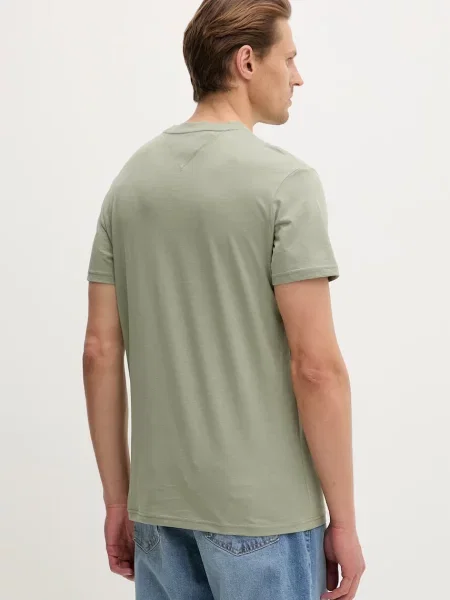 Tommy Jeans T-Shirt Linear Chest jasny zielony