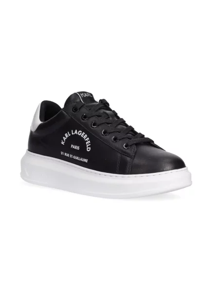 Sneakersy Karl Lagerfeld skórzane czarne