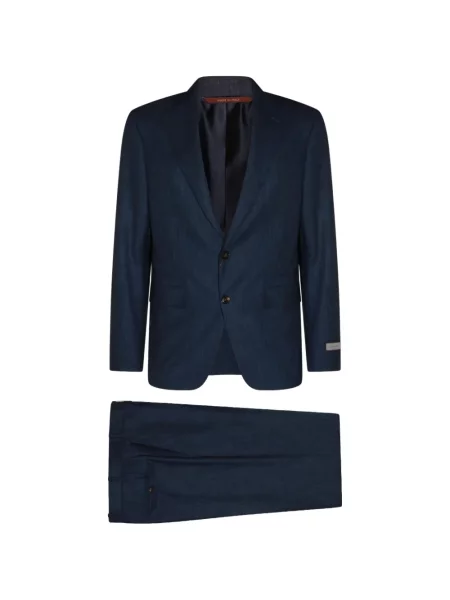 Costum Canali de lână albastru