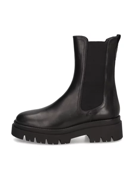 Kožené chelsea boots Tamaris černé