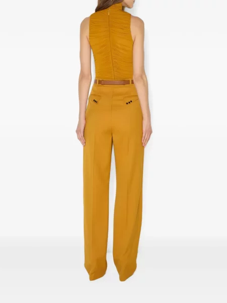 Gulerat body Elisabetta Franchi cu volane galben
