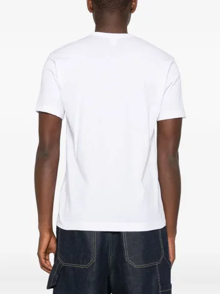 Тениска Comme Des Garçons Shirt с принт бяло