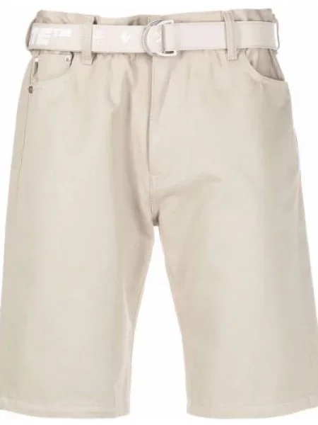 Bermudy Off-white z paskiem białe