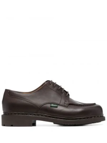 Pantofi derby Paraboot din piele maro