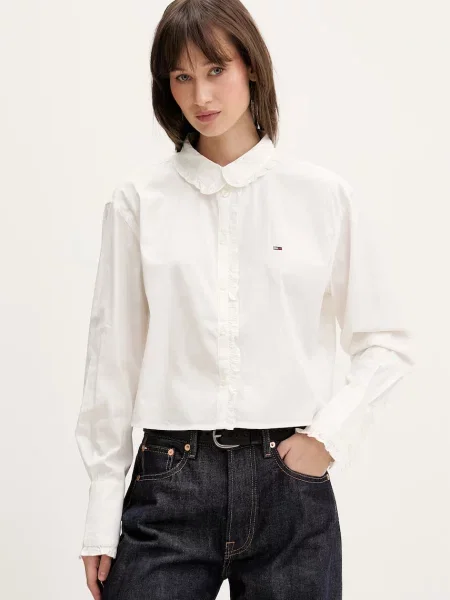 Tommy Jeans cămașă de damă din bej