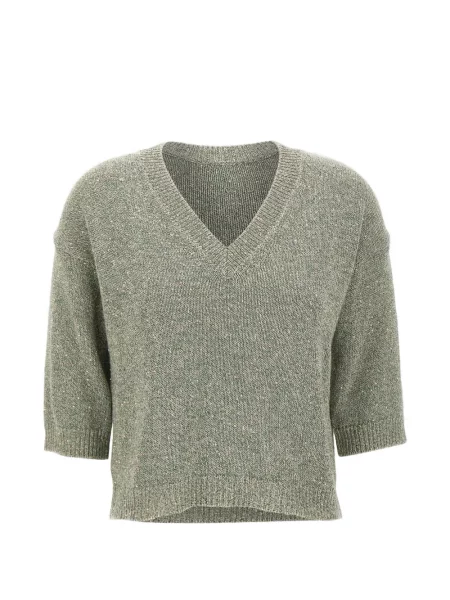 Bluză Kangra cu decolteu în V verde