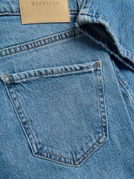 Reserved Джинси straight fit синій