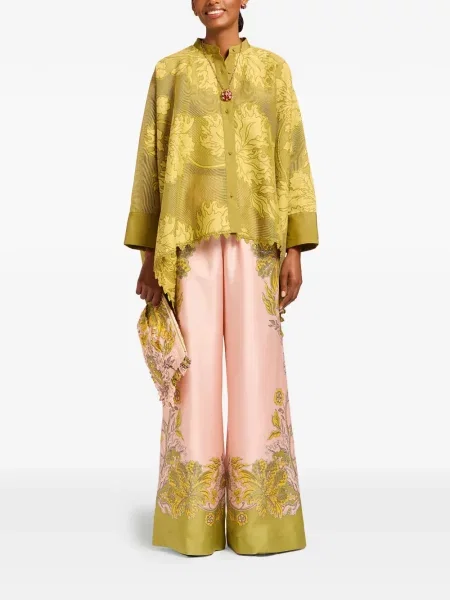 Pantaloni palazzo La Doublej roz