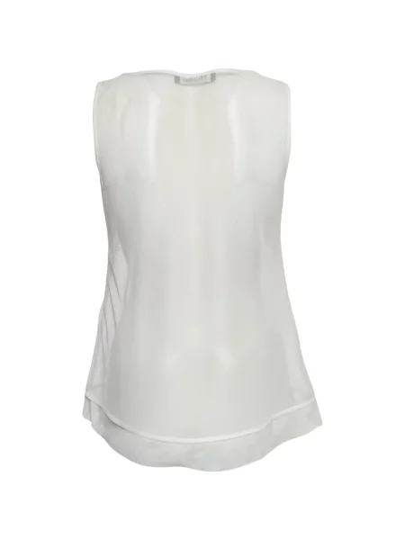 Top Max Mara plasă alb