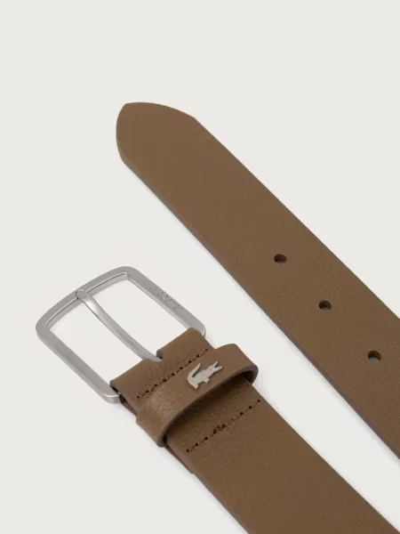 Lacoste curea pentru bărbați din piele maro
