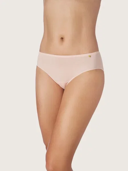 Zd ZERO DEFECTS Chiloți Diana mid waist Soy fiber' roz