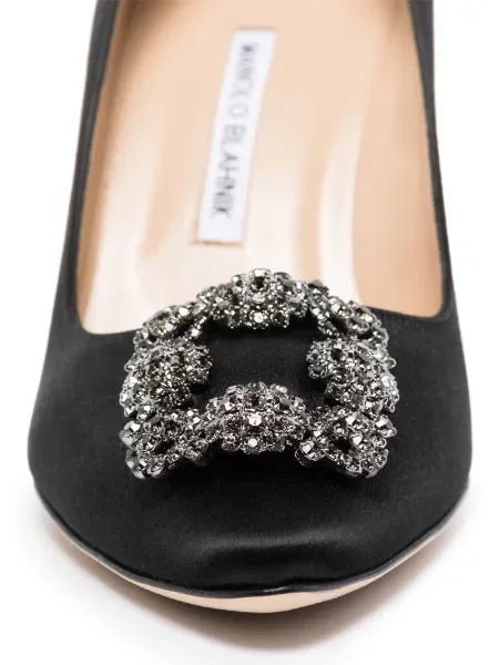 Bateliai Manolo Blahnik satino juoda
