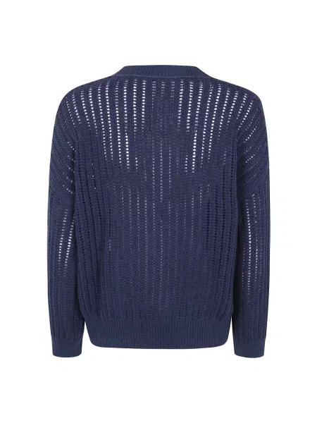 Sweter Brunello Cucinelli niebieski
