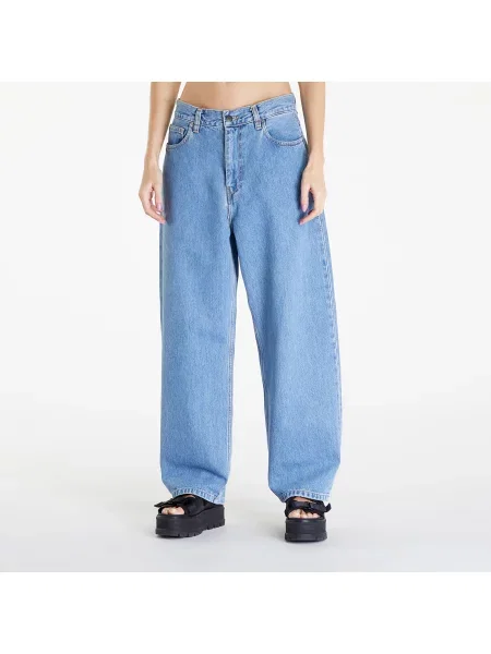 Панталони Carhartt WIP W Brandon Pant Blue Stone Bleached M синьо