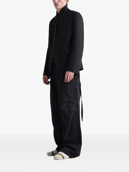 Pantaloni cargo Fendi cu autograf negru