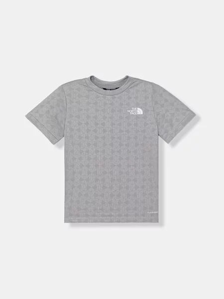 The North Face tričko detské TEEN PENTADOME EMBOSSED SS TEE sivá